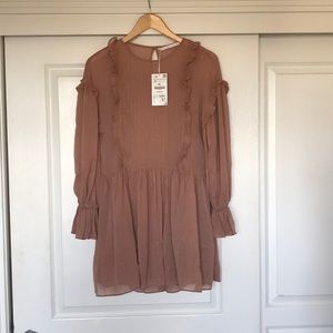 Chiffon ruffle dress